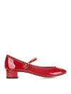 Repetto 30mm Rose Patent Leather Mary Jane Heels In Red