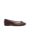 Repetto Cendrillon Bow-detail Ballet Flats In Burgundy