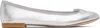 Repetto Silver Cendrillon Ballerina Flats