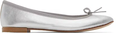 Repetto Silver Cendrillon Ballerina Flats In Argent