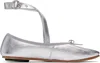 Repetto Silver Sophia Belt Ballerina Flats In 20 Argent