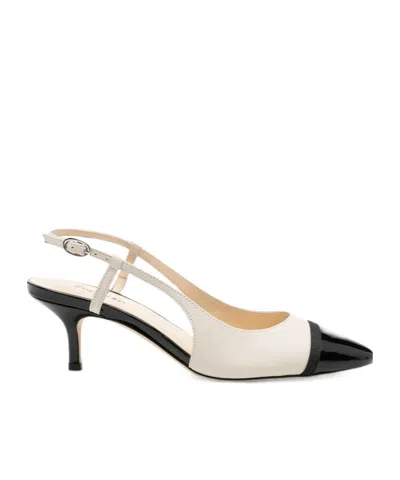 Repetto Astrid Cap-toe Slingback Pumps In Neutral