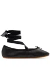 Repetto 10mm Sophia Leather Ballerinas In Black
