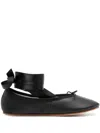 Repetto Sophia Ballet Flats With Satin Ribbons Shoes In Black