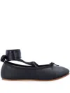 Repetto Sophia Ballet Flats With Satin Ribbons Shoes In Black