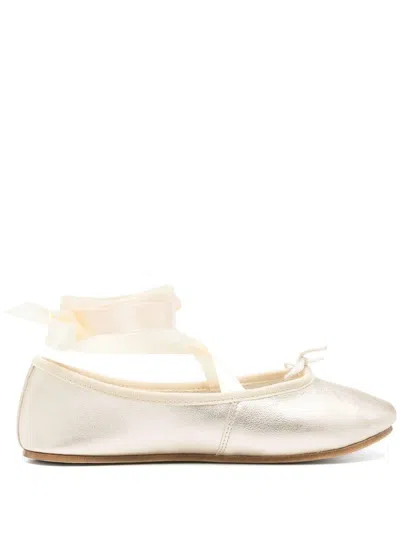 Repetto Sophia Ballerine Rub Shoes In Gold