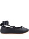 Repetto Sophia Ballet Flats With Satin Ribbons Shoes In Black