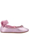 Repetto Sophia Ballet Flats With Satin Ribbons In Rosa