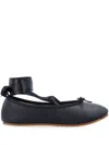 Repetto Sophia Ballet Flats With Satin Ribbons Shoes In Black