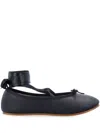 Repetto Sophia Ballet Flats With Satin Ribbons Shoes In Black