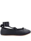 Repetto Sophia Ballet Flats With Satin Ribbons In Black