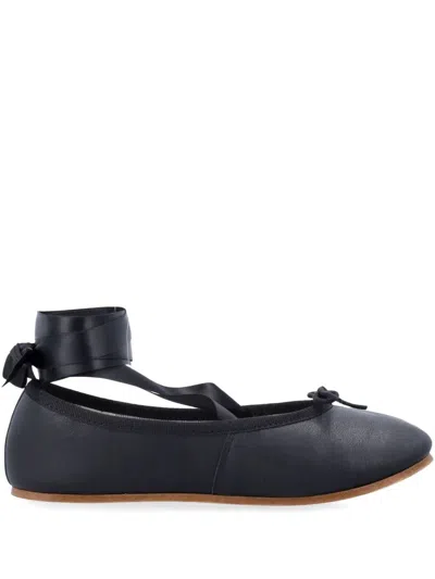 REPETTO REPETTO SOPHIA BALLET FLATS WITH SATIN RIBBONS