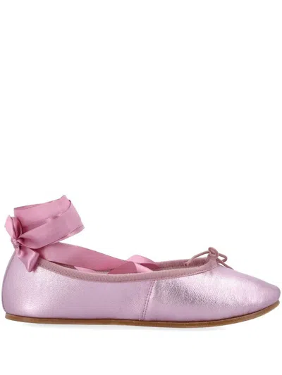 Repetto Sophia Ballet Flats With Satin Ribbons In Pink