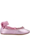 Repetto Sophia Ballet Flats With Satin Ribbons In Pink & Purple