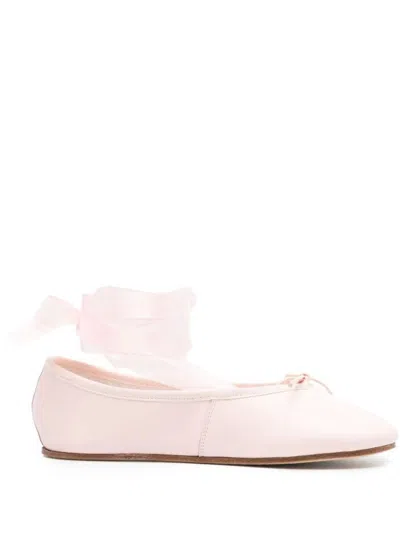 Repetto Sophia Leather Ballerina Shoes In Pink & Purple