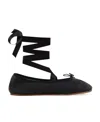 Repetto Sophia Ballet Flats With Satin Ribbons Shoes In Black