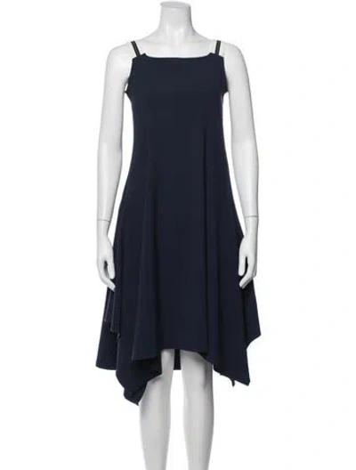Pre-owned Repetto Square Neckline Midi Length Dress In Blue