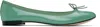 Repetto Ssense Exclusive Green Cendrillon Ballerina Flats In 1155 Veronese
