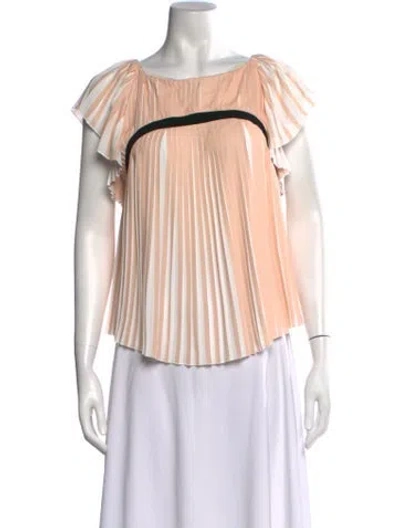 Pre-owned Repetto Striped Scoop Neck Top In Multicolor