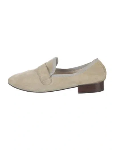 Pre-owned Repetto Suede Loafers In Neutral
