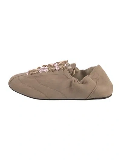 Pre-owned Repetto Suede Moccasins In Neutral