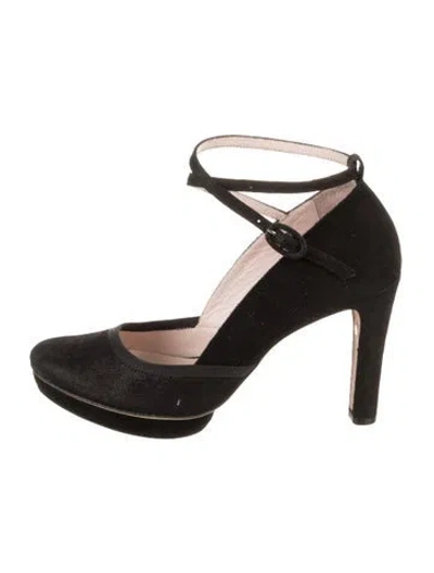 Pre-owned Repetto Suede Pumps In Black