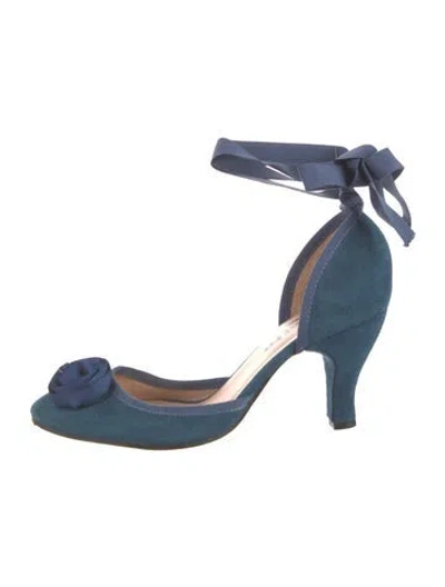 Pre-owned Repetto Suede Pumps In Blue