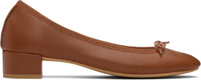 Repetto Tan Camille Rubber-sole Heels In Blue