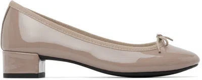 Repetto Taupe Camille Rubber-sole Heels In Neutral
