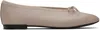 Repetto Taupe Lilou Almond Toe Ballerina Flats
