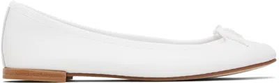REPETTO WHITE CENDRILLON BALLERINA FLATS