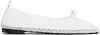 Repetto White Garance Square Toe Ballerina Flats