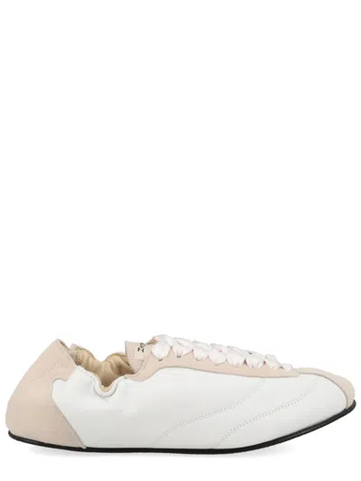 Repetto White Sheepskin Goat Suede In Multi