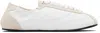 Repetto White Silk Tennis Sneakers