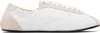 Repetto White Silk Tennis Sneakers