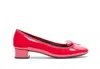 Repetto Bow Front Low Heel Pumps In Red
