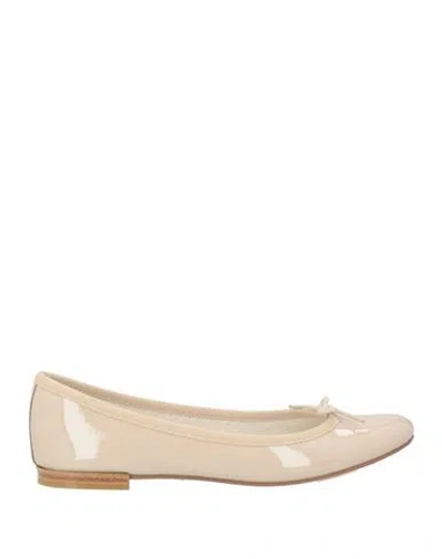 Repetto Woman Ballet Flats Beige Size 8 Soft Leather
