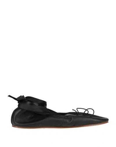 Repetto Woman Ballet Flats Black Size 11 Leather