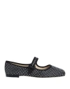 Repetto Woman Ballet Flats Black Size 7 Textile Fibers In Black