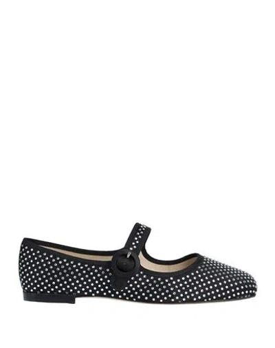 Repetto Woman Ballet Flats Black Size 7 Textile Fibers In 410 Noir
