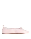 Repetto Woman Ballet Flats Blush Size 8 Goat Skin In Pink