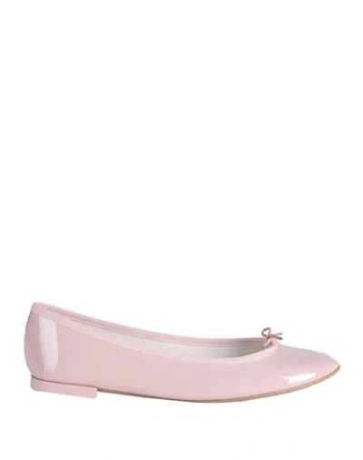 Repetto Woman Ballet Flats Blush Size 8 Polyurethane, Cotton, Polyester In Pink