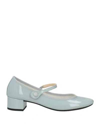 Repetto Woman Pumps Sky Blue Size 6.5 Leather
