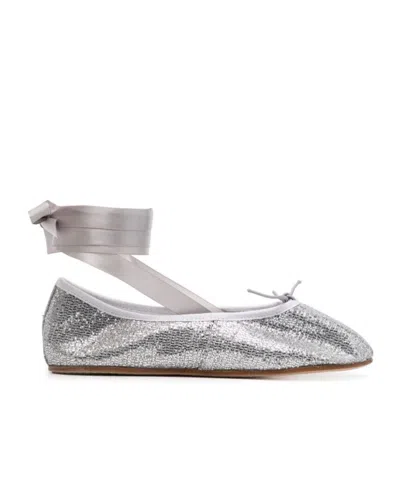 Repetto Wrap Ballet Shoes In Gray