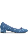 Repetto X Marine Serre Camille Crescent Moon-print Heeled Pumps