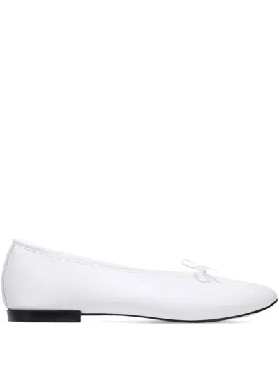 Repetto X Marine Serre Lilouh Crescent-moon Ballet Flats In White