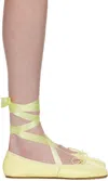 Repetto 10mm Sophia Leather Ballerina Flats In 1150 Limoncello
