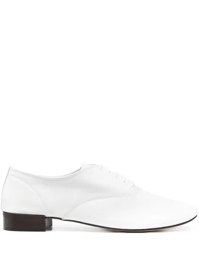 Repetto White Zizi Oxfords In 050 Blanc