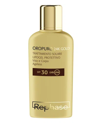 Rephase Oropuro 24k Gold Sun Treatment Ageless Protective Spf 30 150 ml In White