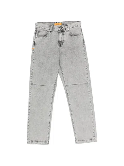 Replay Acid-wash Panelled Jeans In Blue
